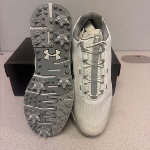 Under Armour White and Gray Athletic Shoes
